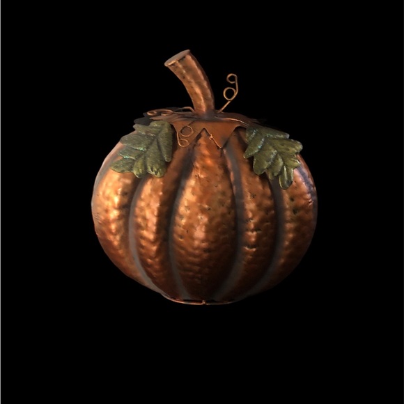 🎃 “Happy Fall” Metal Pumpkin 🎃 - Picture 1 of 2